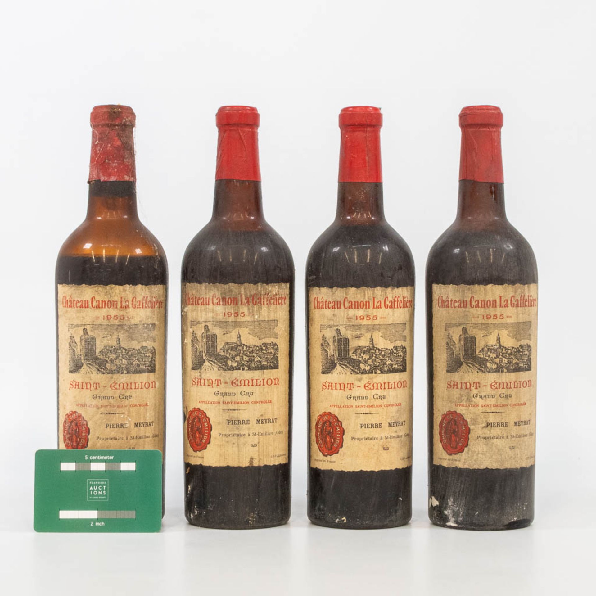 A collection of 4 bottles Chateau Canon la Gaffelire 1955. - Bild 3 aus 7