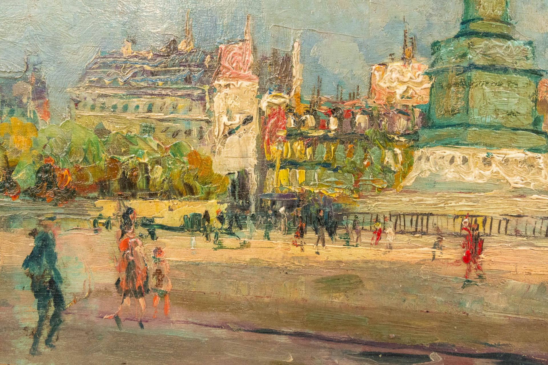 Charles Henri VERBRUGGHE (1877-1974) Paris, oil on panel 1929. (46 x 38 cm) - Image 6 of 6