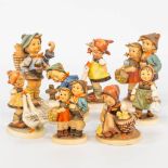 A collection of 8 Hummel statues. (14 cm)