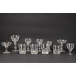 A large collection of Val Saint Lambert glasses, 132 pieces.