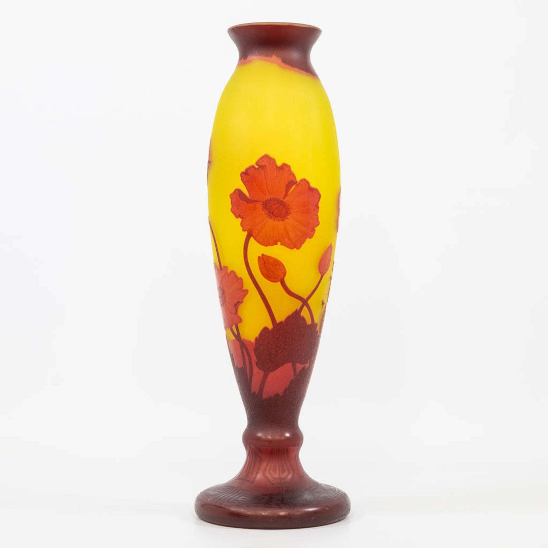 A p‰te de verre art nouveau display vase, Tip Emile GallŽ. (51 x 16 cm) - Bild 3 aus 13