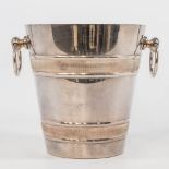 A Silver Plated Champagne cooler or bucket, marked Christofle. (20 x 24 x 2,5 cm)