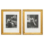 A collection of 2 Engravings of 'Elisabeth D'Angleterre' and 'Marie Stuart', printed by L angerer. 1