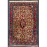 An Oriental hand-made wool carpet, Bidjar. (115 x 165 cm).