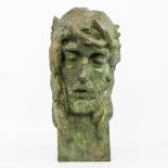 Josef Arnost GAUSE (1910-1988) A terracotta buste of Jesus Christ. (27 x 21 x 47,5 cm)