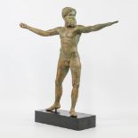 A bronze statue of Zeus or Poseidon after 'The Artemision Bronze often called the God from the Sea',