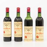 A collection of 4 bottles Chateau Petrus 1955.