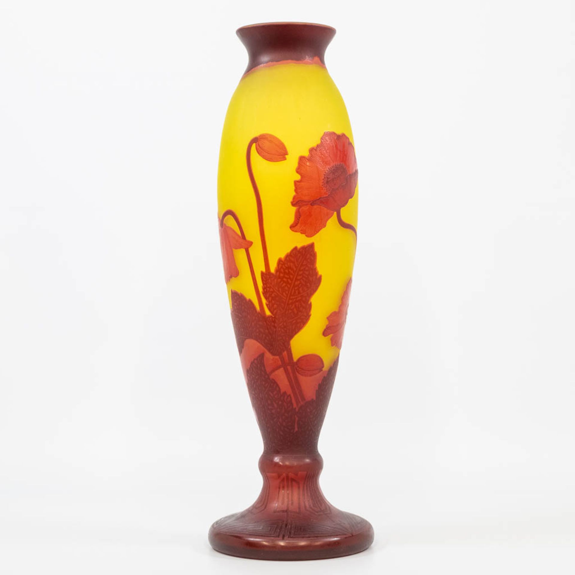 A p‰te de verre art nouveau display vase, Tip Emile GallŽ. (51 x 16 cm) - Bild 7 aus 13