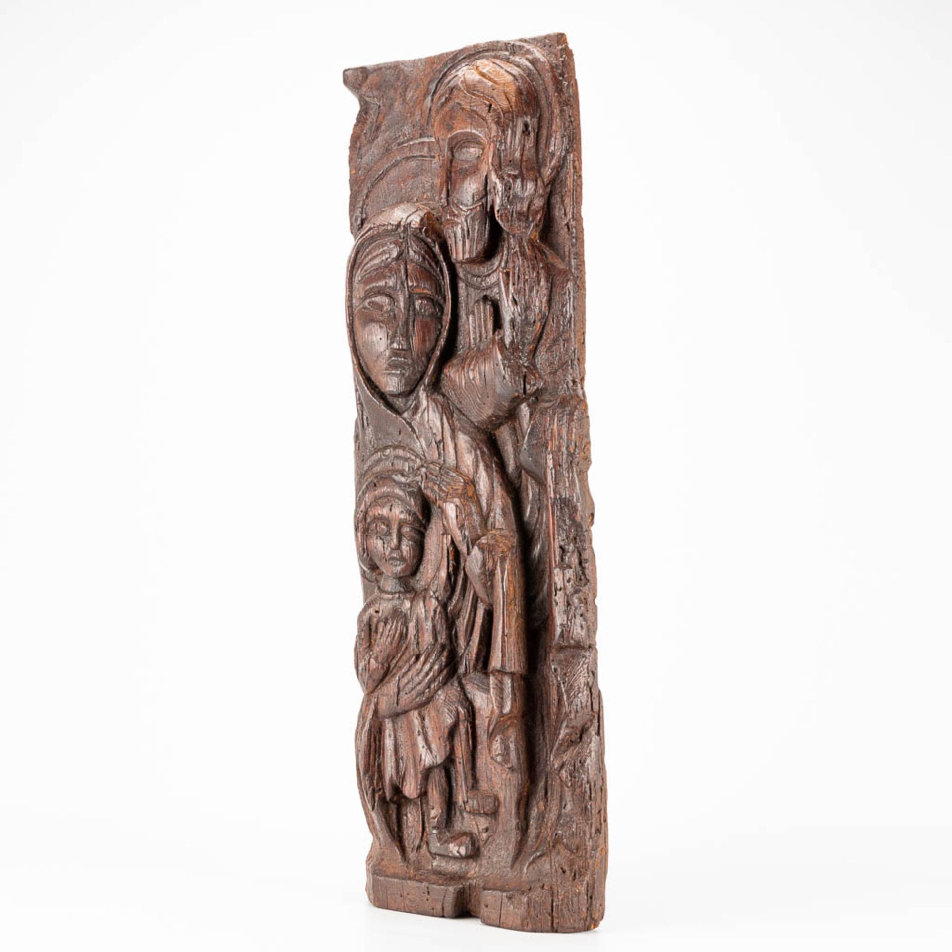 A wood sculpture of the holy family. (5,5 x 19 x 61 cm) - Image 8 of 15