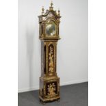 A standing clock with hand-painted decor, made in Portugal, the second half of the 20th century. (28