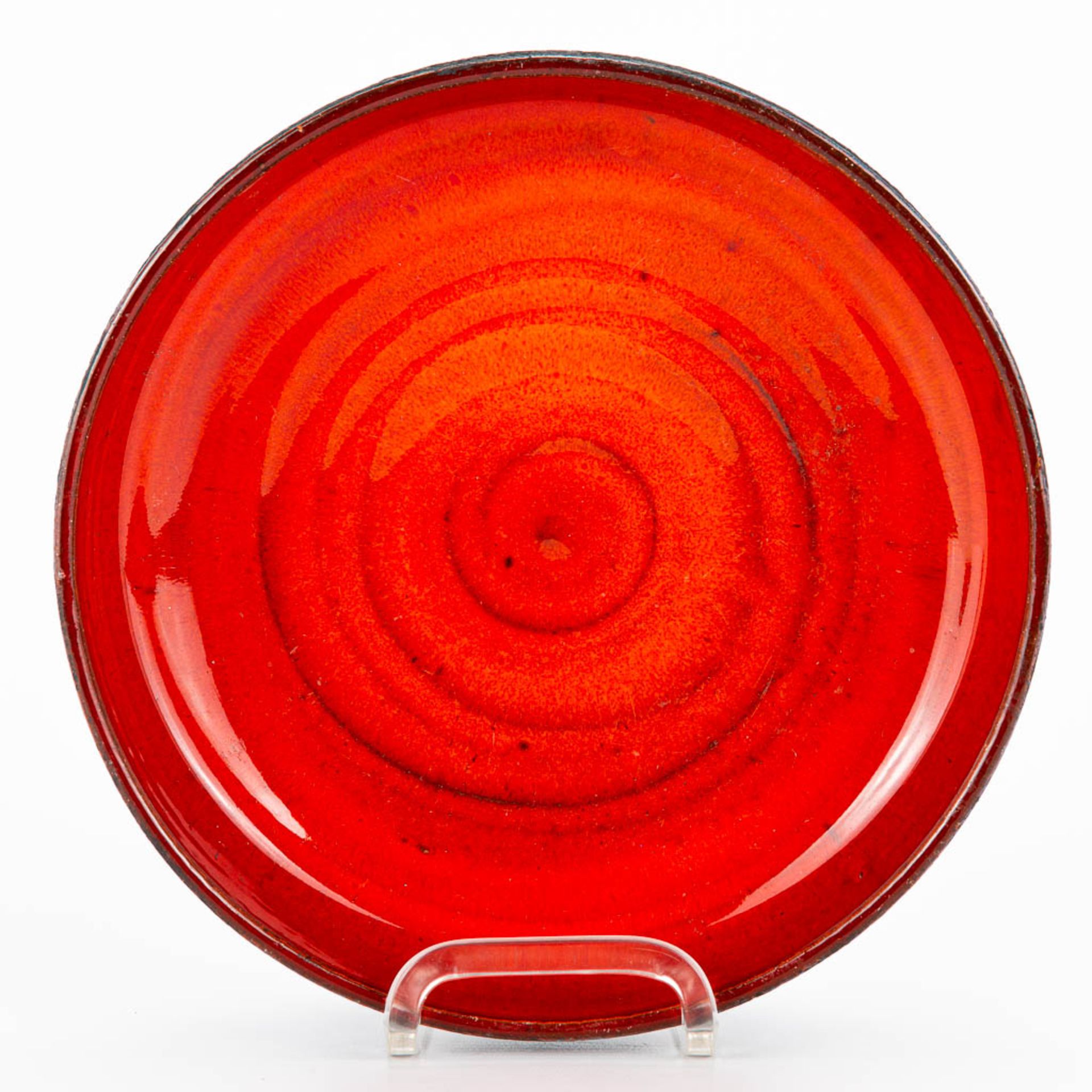 Rogier VANDEWEGHE (1923-2020) For Amphora, a red glazed bowl. (6,5 x 22,5 cm) - Bild 5 aus 10