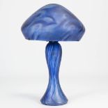 A pate de verre table lamp made of glass, the second half of the 20th century. (55 x 34 cm)