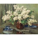August COSTENOBLE (1894-1976) 'Flower vase', oil on canvas. (80 x 65 cm)