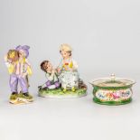 A collection of 3 porcelain items made in Germany and France. The second half of the 20th century. (