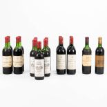 A collection of 5 different types of bottles of Margaux wine, in total 17 pieces. (30,5 cm)