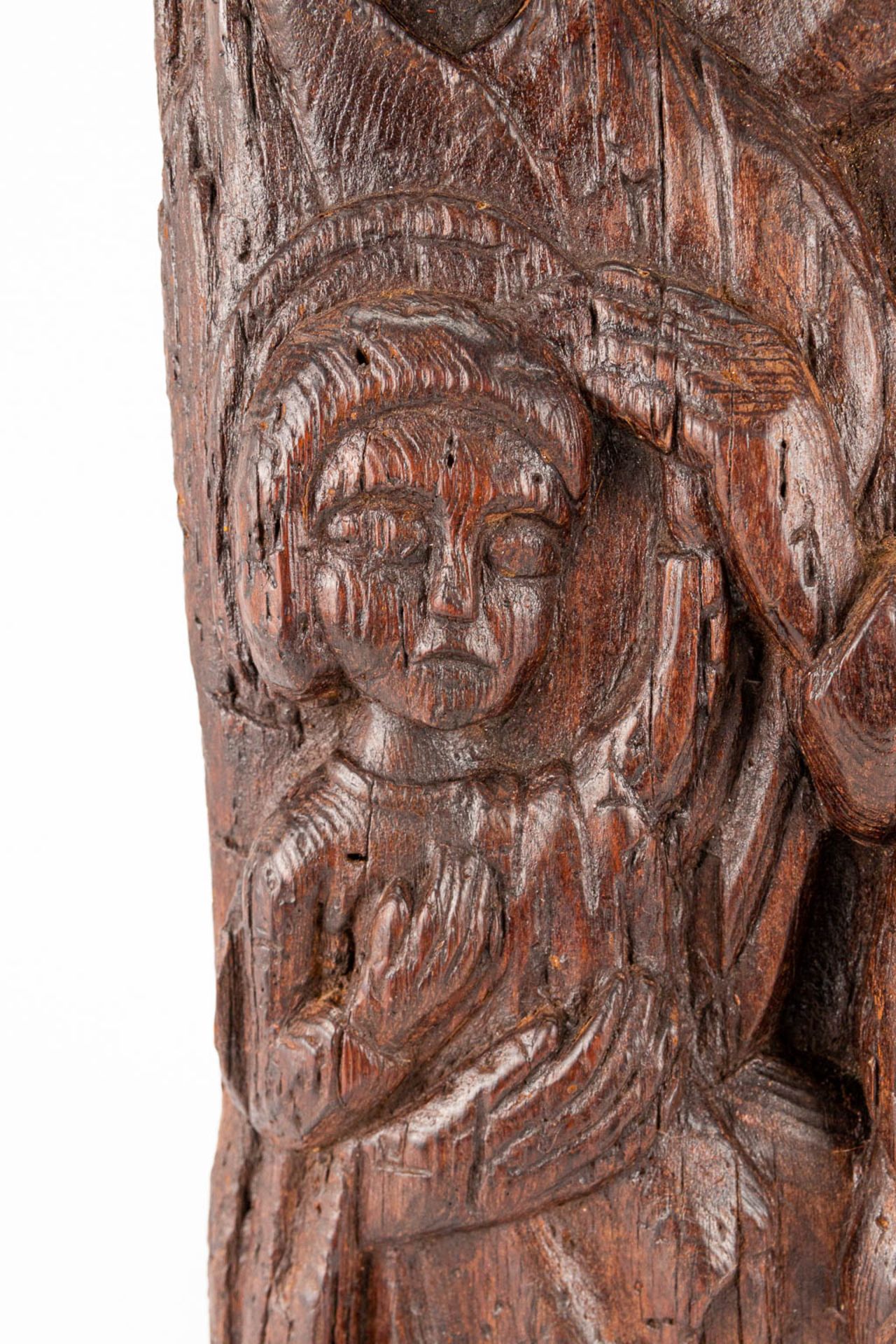 A wood sculpture of the holy family. (5,5 x 19 x 61 cm) - Image 15 of 15