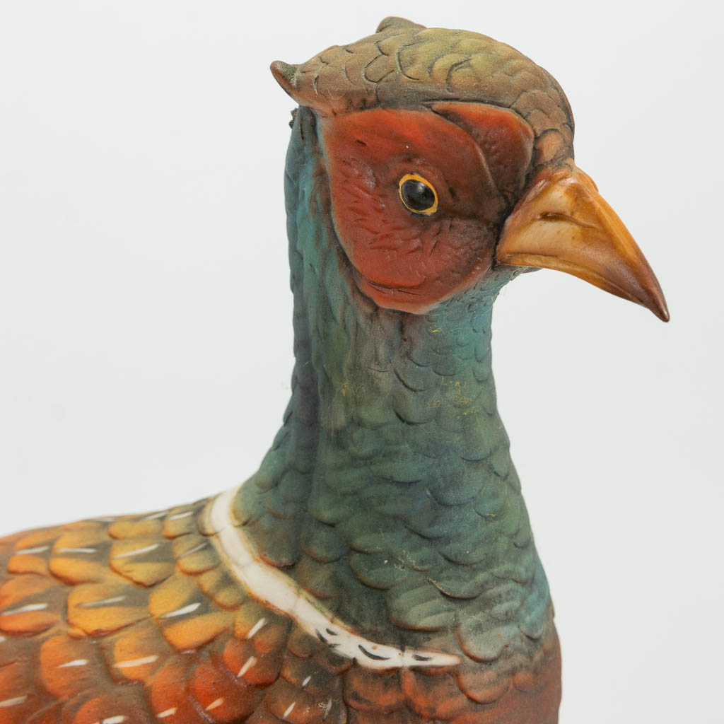 A Capodimonte porcelain figurine of a pheasant marked Edoardo Tasca. 616/1000. (36 x 59 x 35 cm) - Image 10 of 22