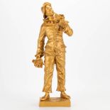 Charles ANFRIE (1833-1905) "Le Premier Bouquet", a gold-plated bronze statue (12 x 16 x 44,5 cm)