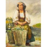 emile LAMMERS (1914-1990) portrait of a woman, oil on canvas. (60 x 80 cm)