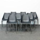 Marco MARAN (1963) for Hoop, a set of 8 chairs model 'Casprini'. (50 x 52 x 79 cm)