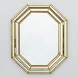 A mid-century mirror made by Deknudt in Belgium. (4 x 70 x 94,5 cm)