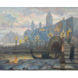 Henri BRAUN (1891-1938) a view on Venice, oil on canvas. (73 x 60 cm)