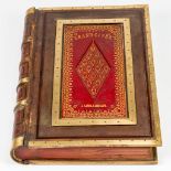 A large book 'Le Grand Livre' made by J. Landa in Brussels, 1862. Not used. (50,5 x 38 x 8,5 cm)