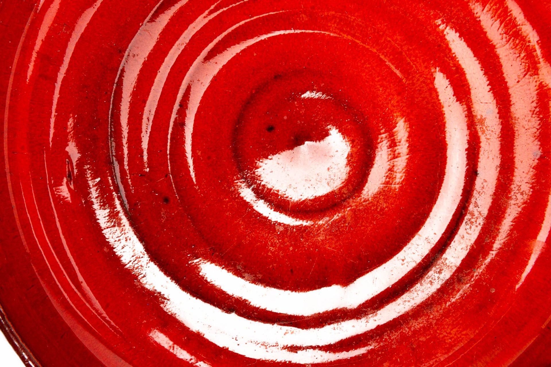 Rogier VANDEWEGHE (1923-2020) For Amphora, a red glazed bowl. (6,5 x 22,5 cm) - Bild 9 aus 10