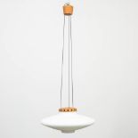 Uno and Osten KRISTIANSSON (c.1950-1966) A Mid-Century lamp made of wood and glass for Luxus, Sweden