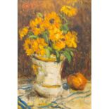 Jehan FRISON (1882-1961) 'The Flower Vase' a painting oil on canvas. (20,5 x 30 cm)