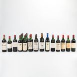 A collection of 13 different types of bottles of Medoc and Haut-Medoc wine, in total 28 pieces. (30,