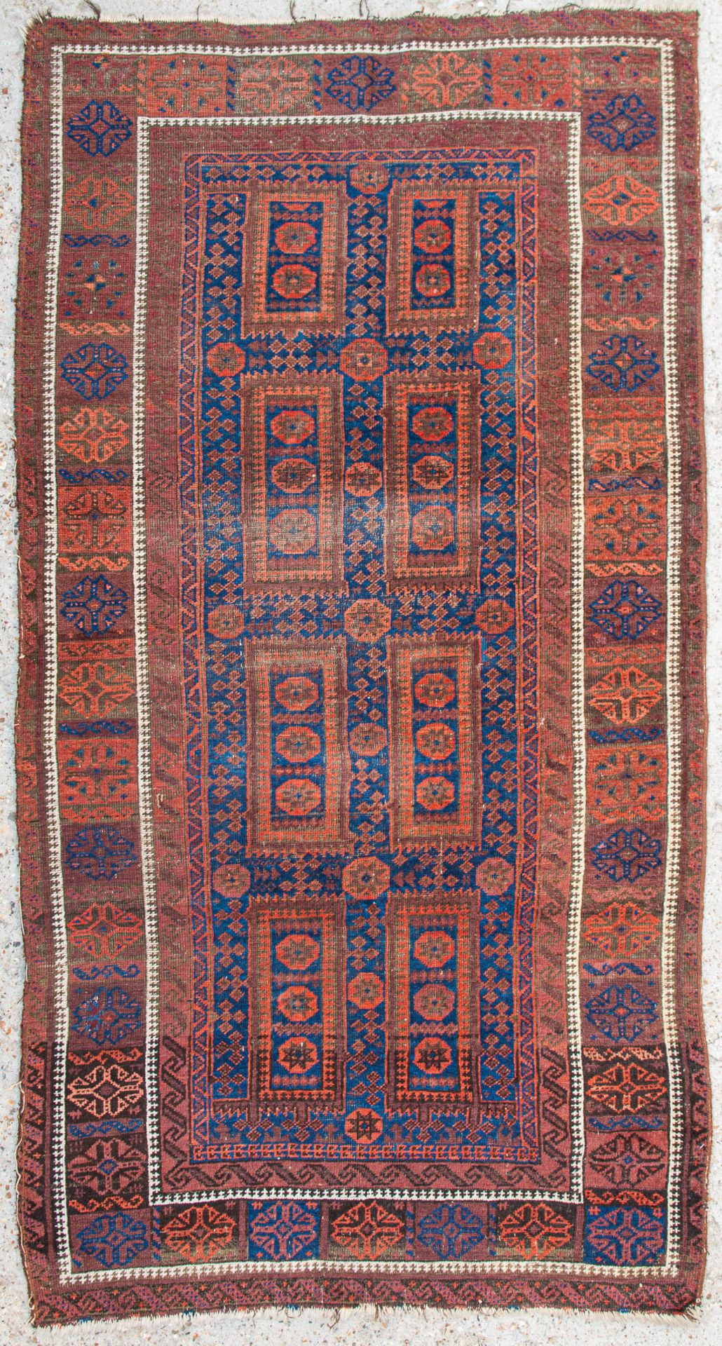 An Oriental hand-made carpet. Bokhara / Turkaman. (112 x 210 cm)