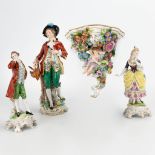 A collection of 4 figurines made of porcelain, marked Sitzendorf. The first half of the 20th century