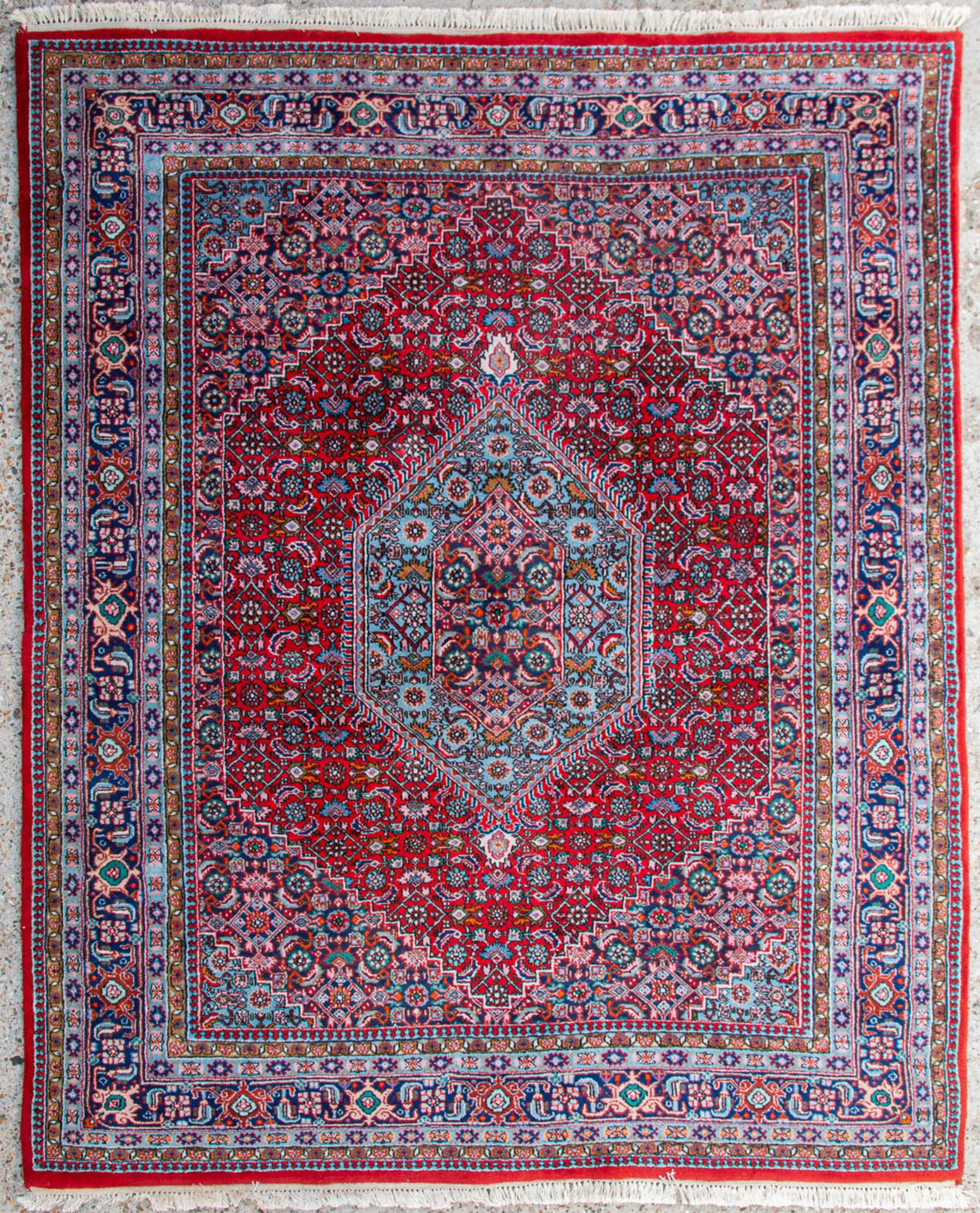An Oriental hand-made carpet. Bidjar. (243 x 199) (199 x 243 cm)