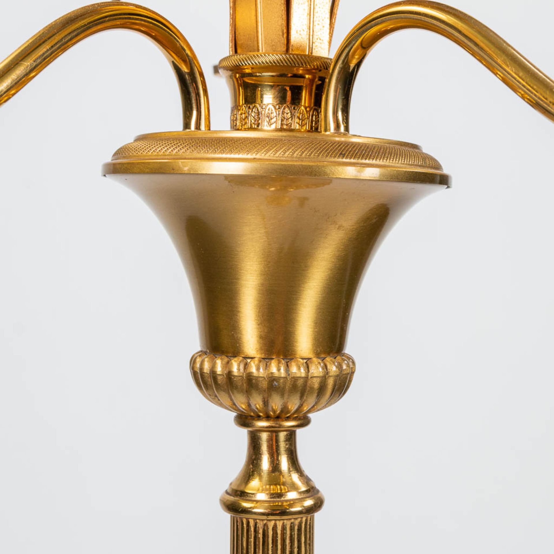 A standing lamp made in Hollywood Regency style. Around 1970. (163 x 34 cm) - Bild 8 aus 13