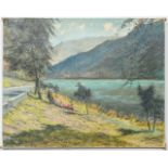 Vital KEULLER (1866-1945) 'KŸssnacht' 1935, oil on canvas. (150 x 120 cm)