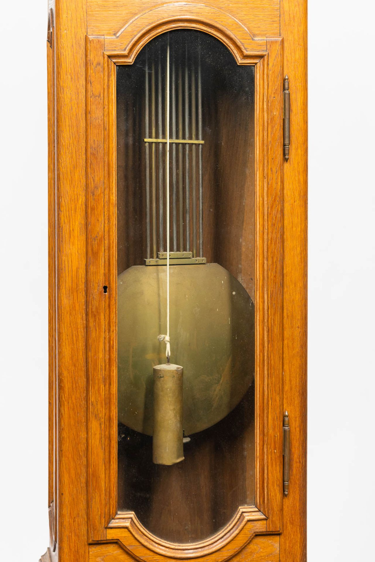A large standing clock with compensation pendulum, 19th century. Marked Ed. Michiels Mechelen. (53 x - Image 5 of 7