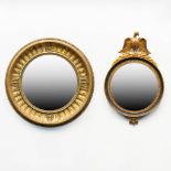 A collection of 2 mirrors in Hollywood Regency style. The second half of the 20th century. (445 cm)