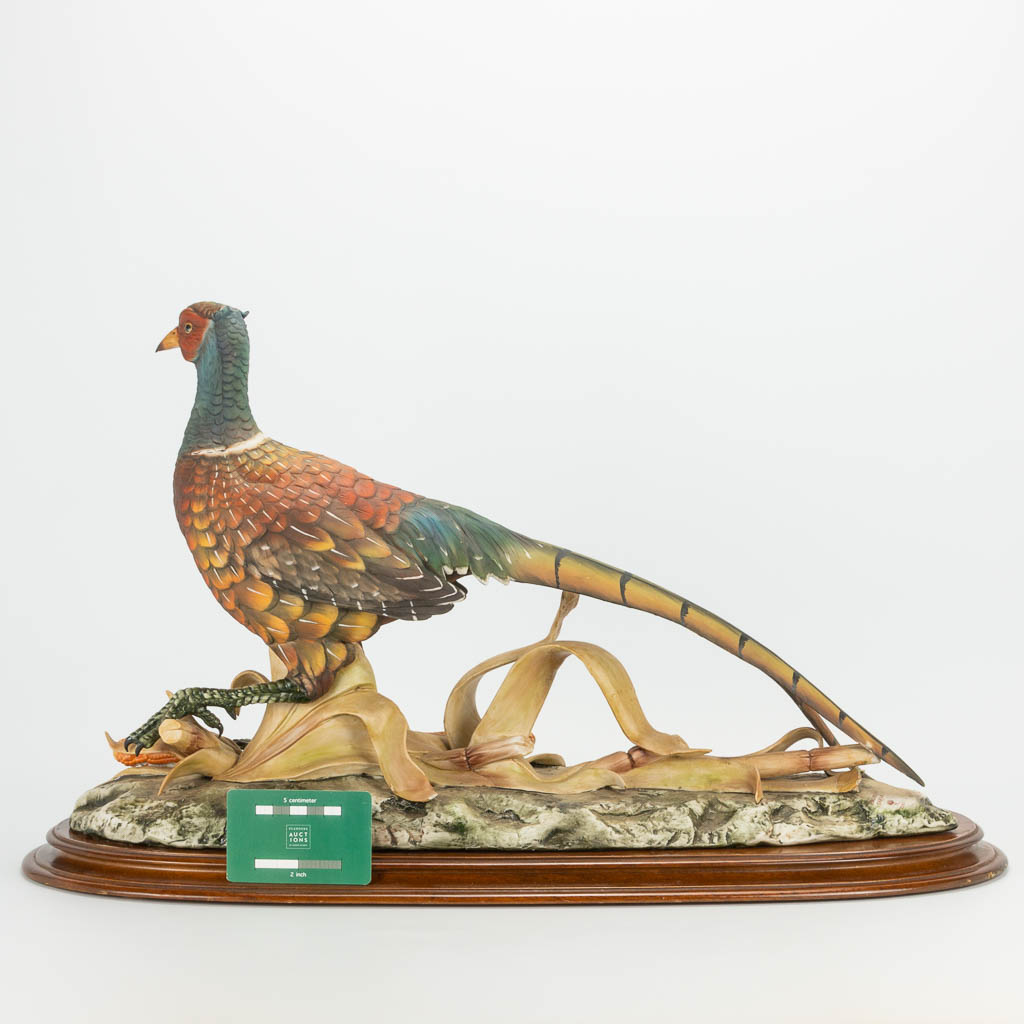 A Capodimonte porcelain figurine of a pheasant marked Edoardo Tasca. 616/1000. (36 x 59 x 35 cm) - Image 4 of 22