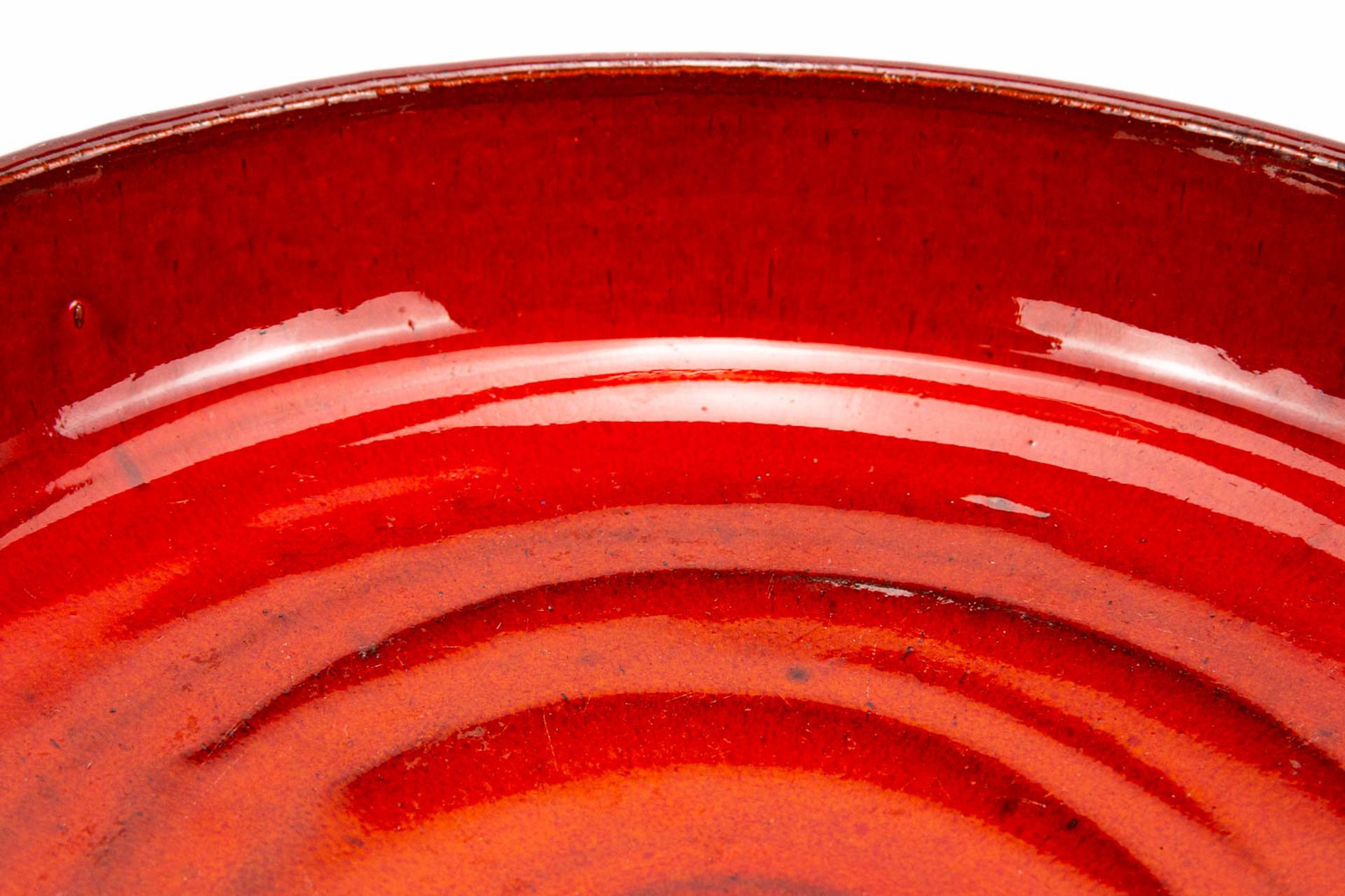 Rogier VANDEWEGHE (1923-2020) For Amphora, a red glazed bowl. (6,5 x 22,5 cm) - Bild 10 aus 10