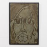 DESANTO (XX) 'Portrait' a mixed media with metal. 1974. (50 x 73 cm)