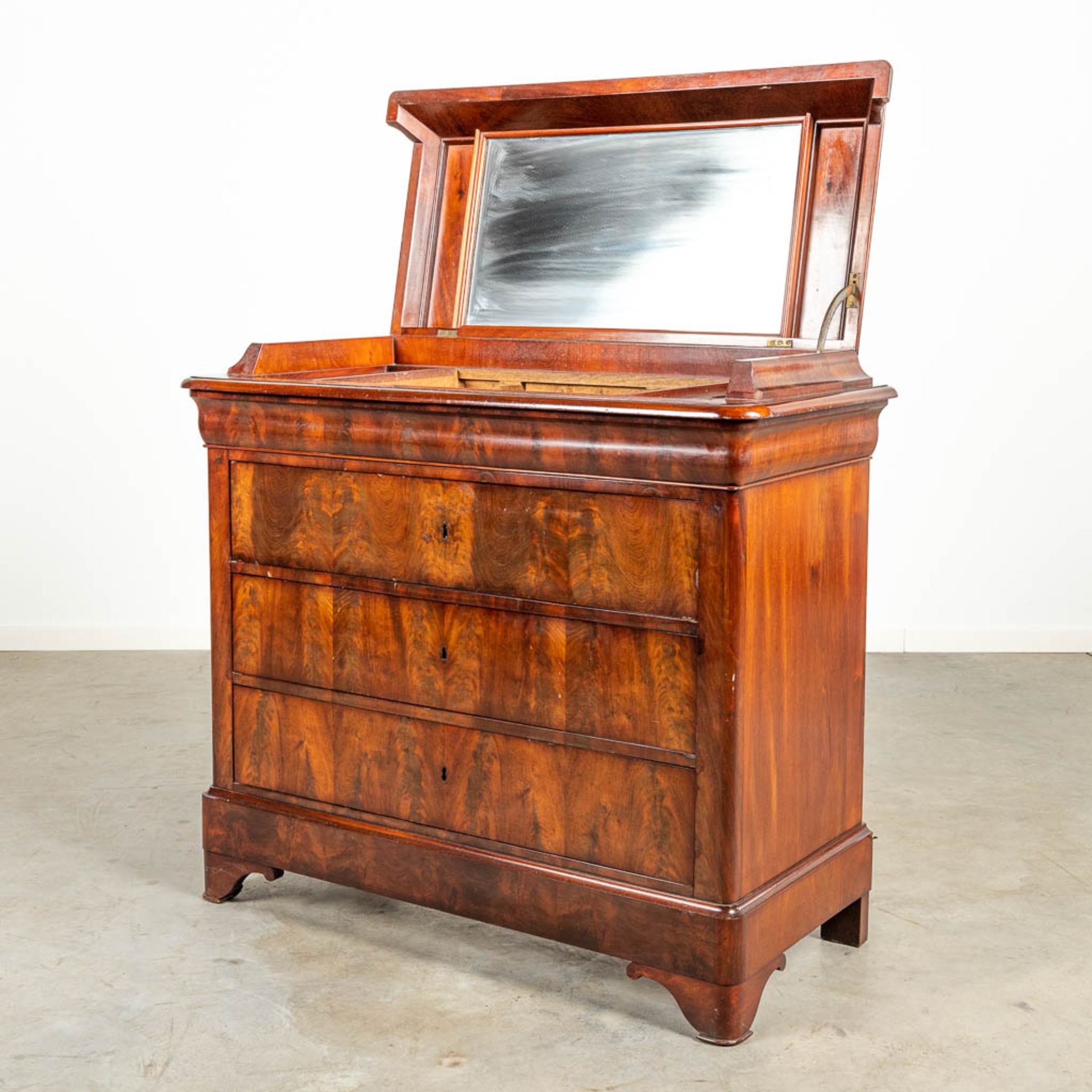 A commode with washing table, made during the Louis Philippe period. - Image 2 of 9