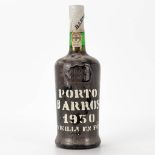 A sealed bottle of Porto Barros 1950, bottled in 1986.