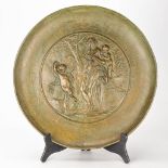 A bronze bowl with images of a Satyr child, in the style of Clodion. 19th century.