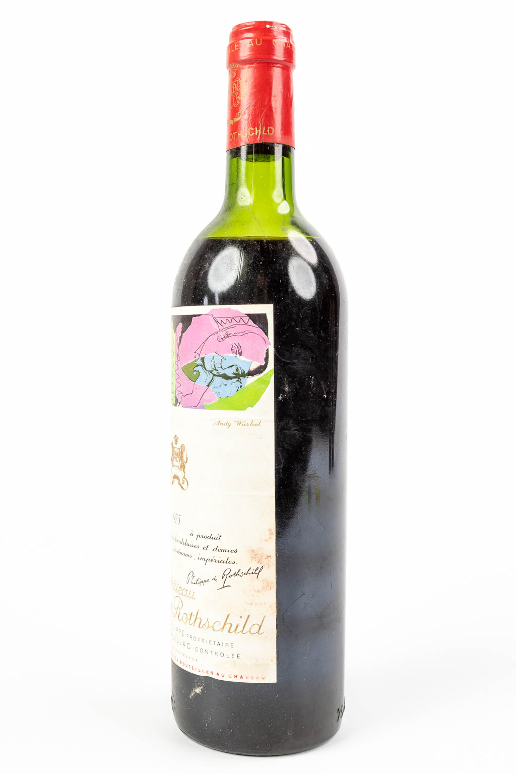 A collection of 5 bottles 'Ch‰teau Mouton Rothschild, with decor by Andy Warhol'. 1975. - Image 3 of 9