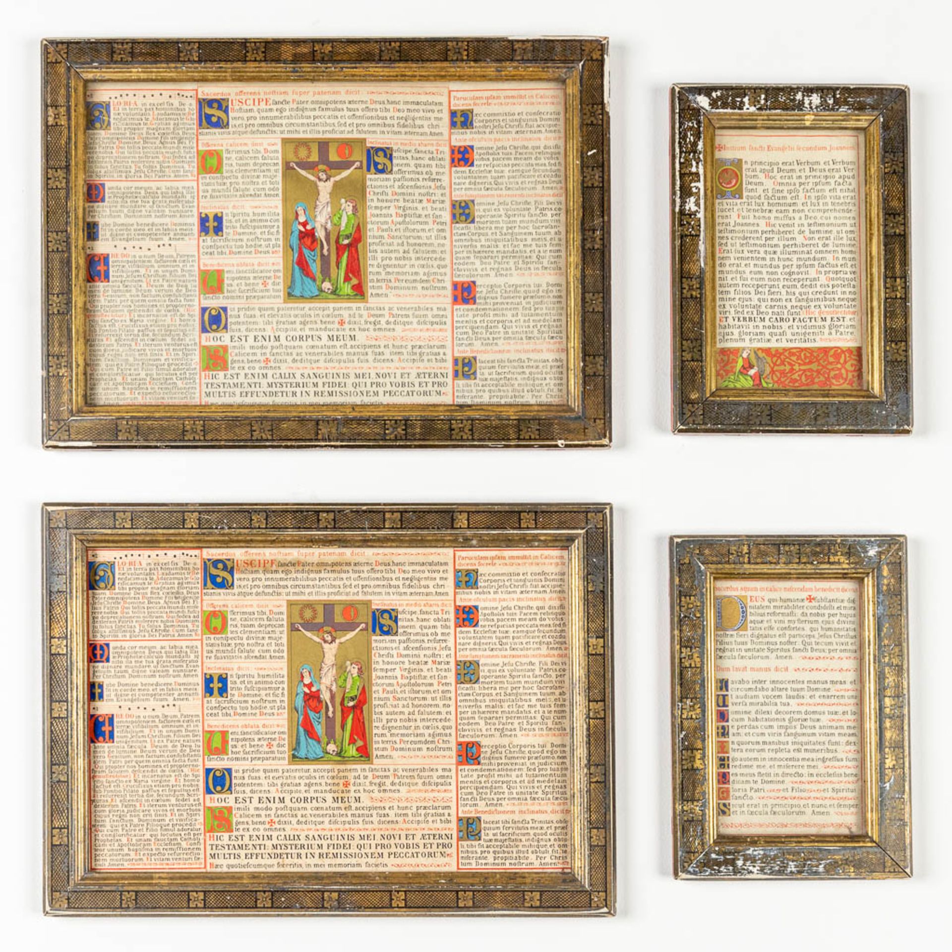 A collection of 4 religious frames
