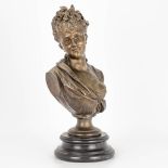 LŽopold HARZE (1831-1893) Bust of a young lady, made in Brussels.