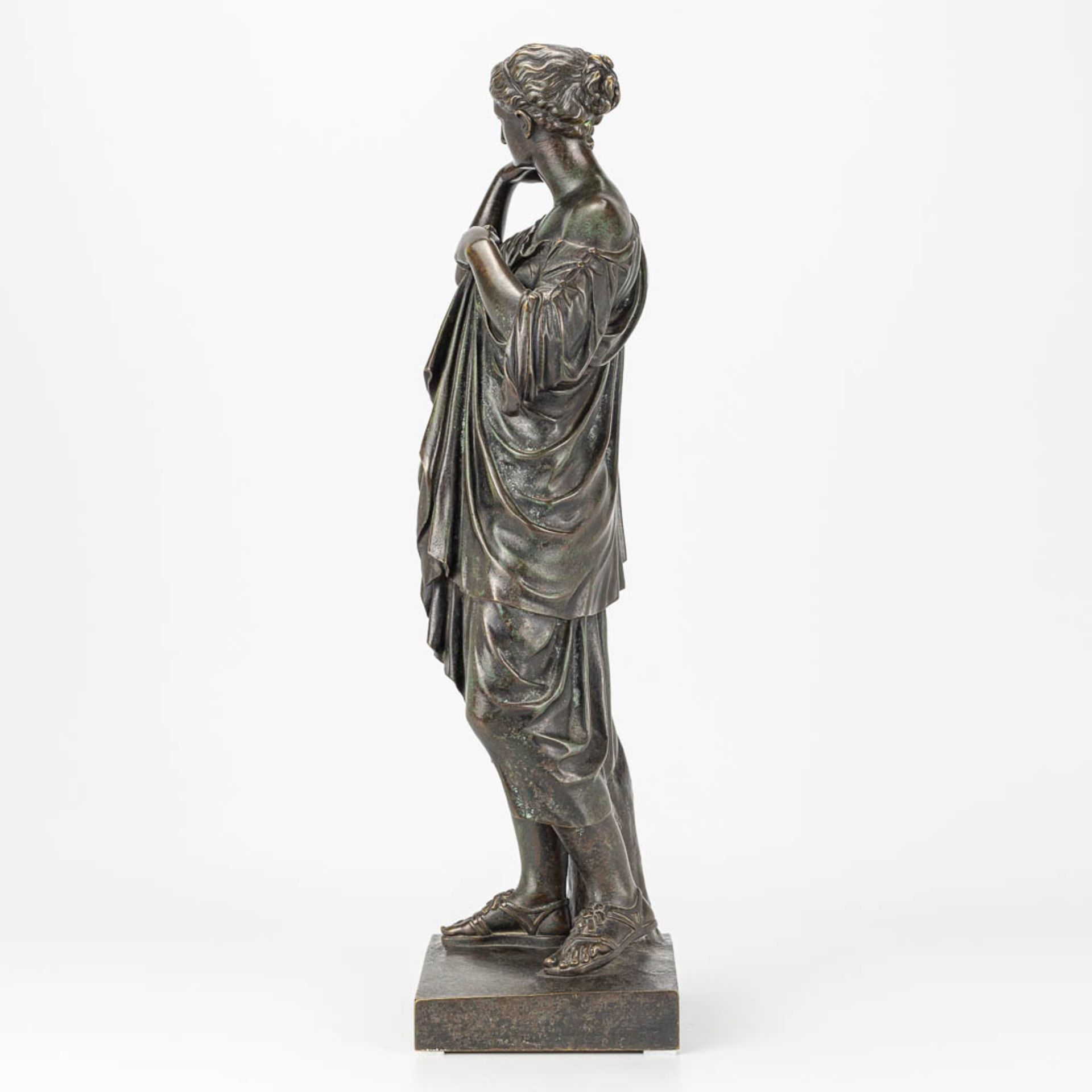 A bronze statue of Diana de Gabii and marked Gauthier& Cie. 19th century. - Image 3 of 11