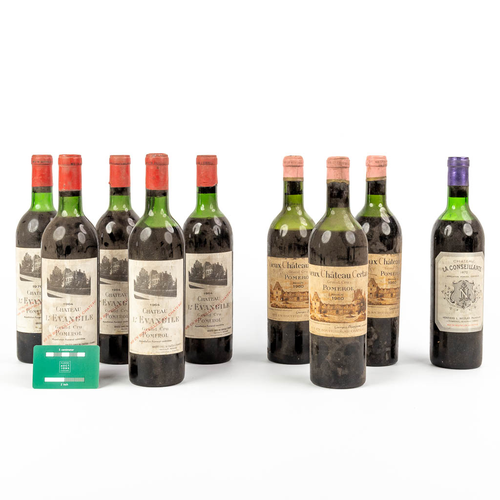 A collection of wine: 1x Ch‰teau L'evangile 1970, 4x Ch‰teau L'evangile 1964, (...) - Image 3 of 20