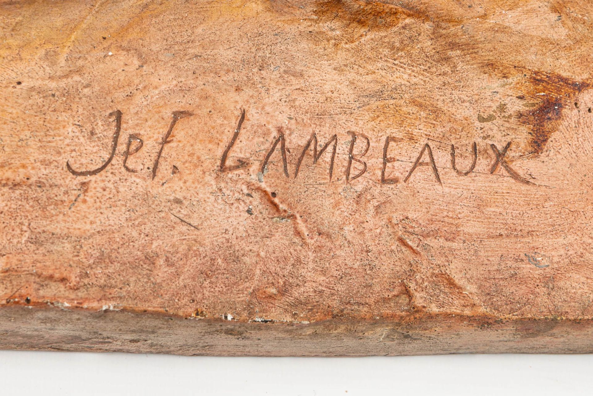 Jef LAMBEAUX (1852-1908) A large corpus made of plaster and marked. - Image 6 of 6